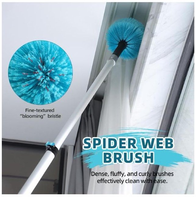 Spider web cobweb brush attachment
